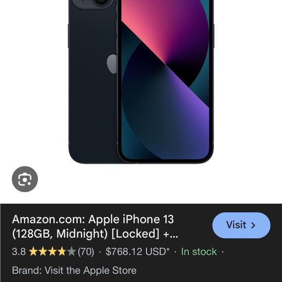 Apple iPhone 13 Black Dual-Camera System